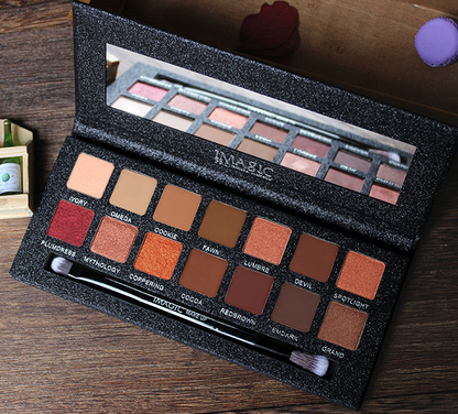 Cool And Warm Collocation With 14 Color Eye Shadow